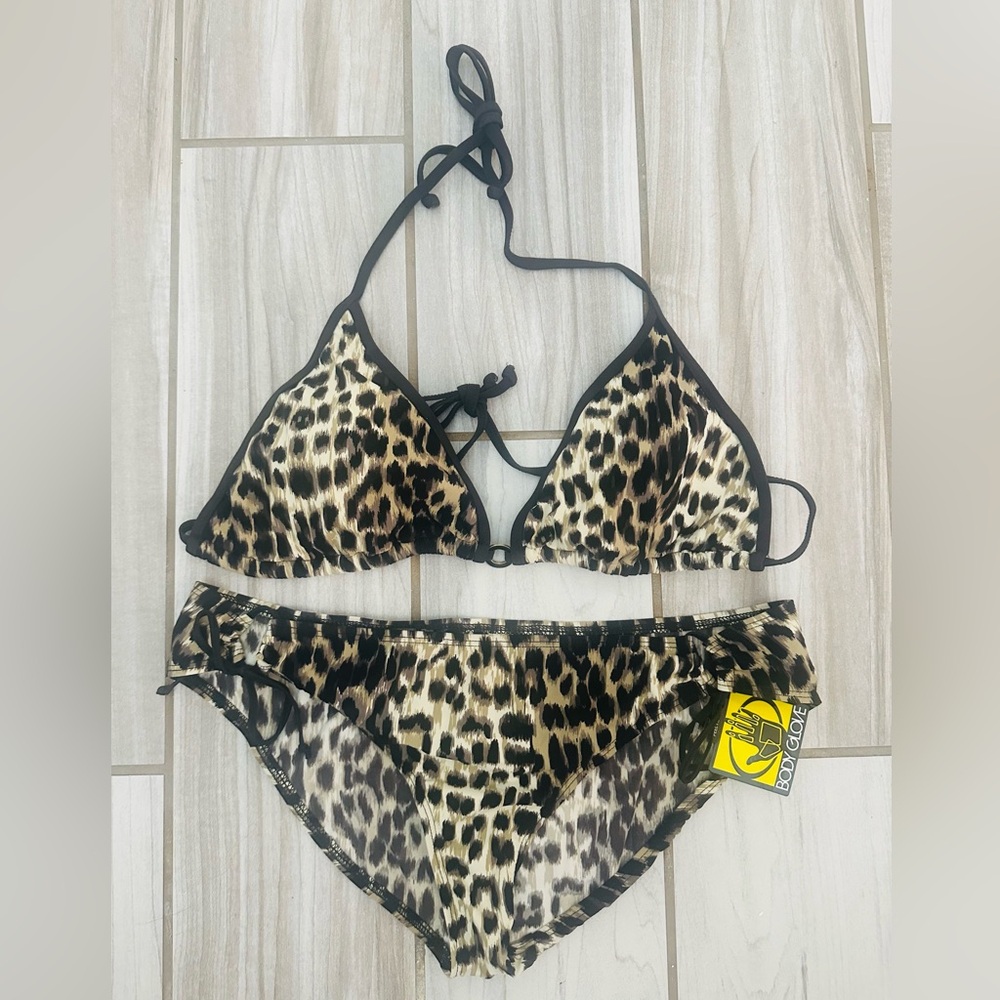 NWT: Body Glove, Surf Rider, Bikini, Leopard Print, XL